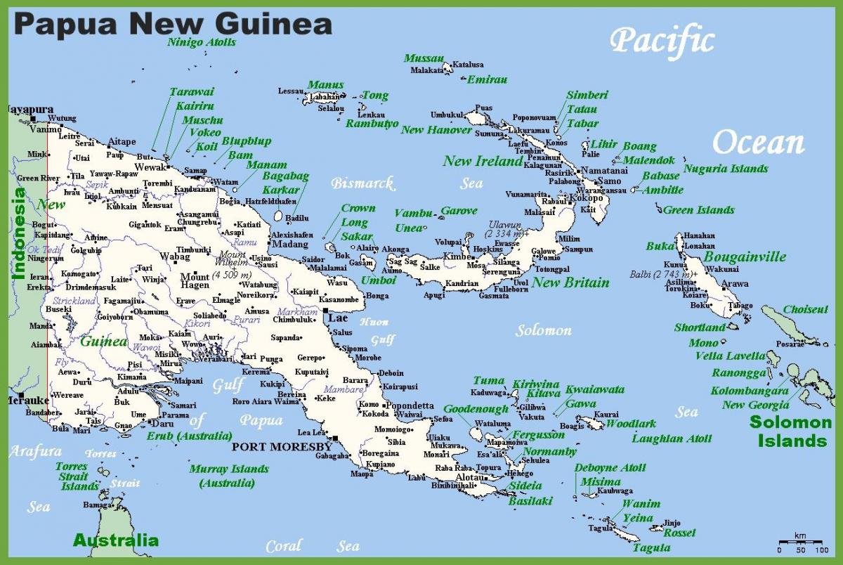 papua-uusi-guinea kartta