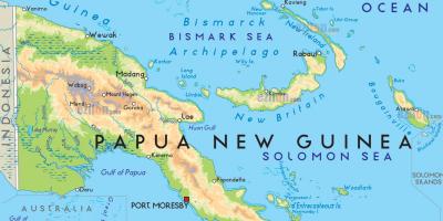 Kartta pääkaupunki papua-uusi-guinea