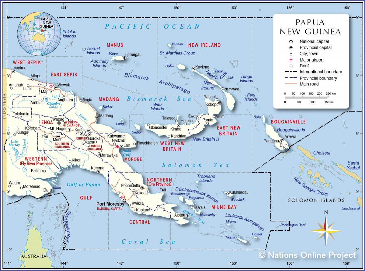 kartta tari, papua-uusi-guinea 