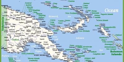Papua-uusi-guinea kartta