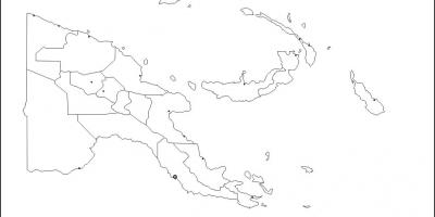Kartta papua-uuden-guinean kartta ääriviivat
